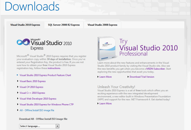 visual studio 2010 sp1 iso full download